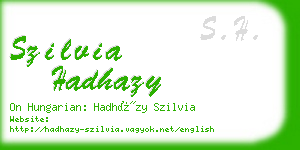 szilvia hadhazy business card